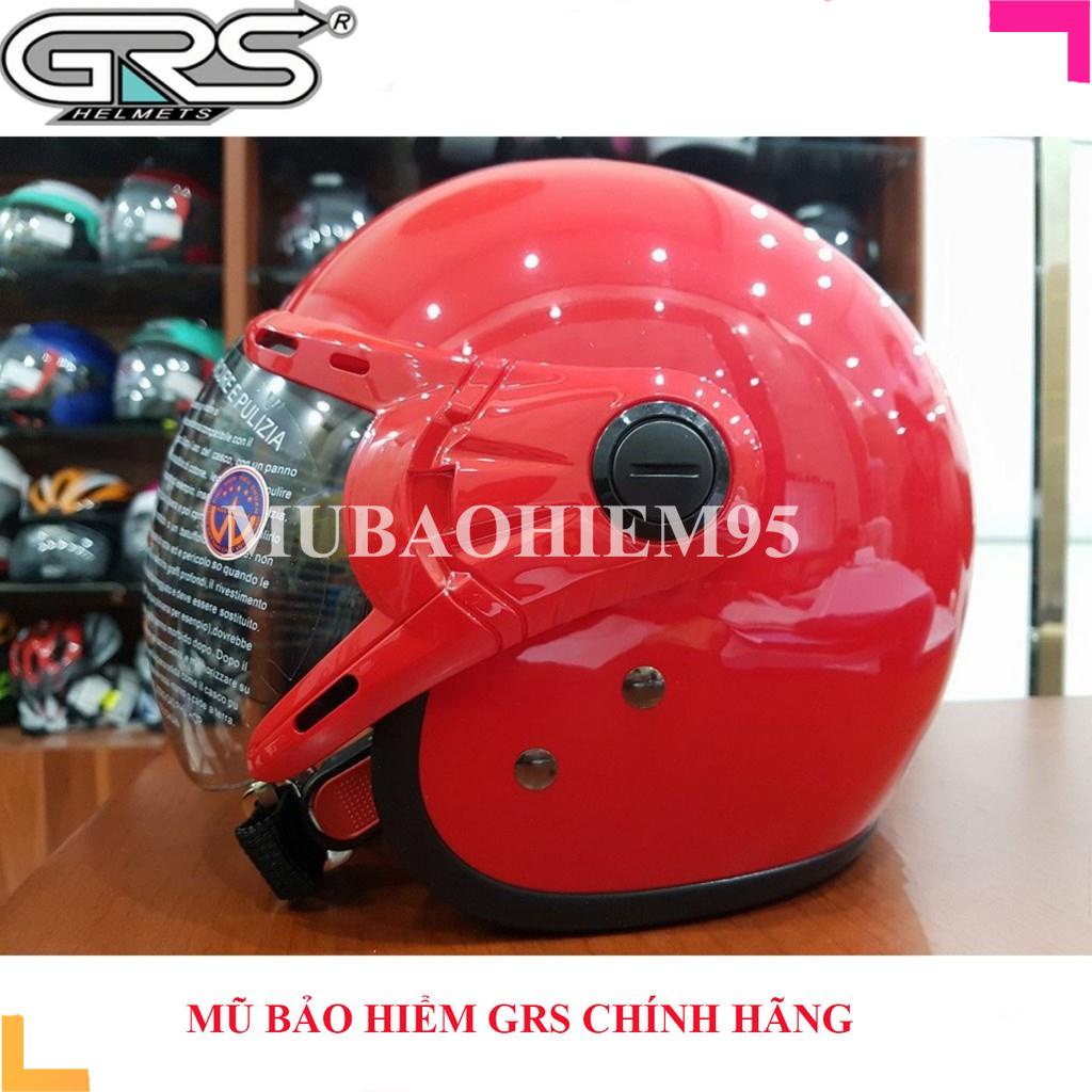 ♥️ Shop Uy Tín ♥️Mũ bảo hiểm 3/4 có kính GRS A368k, Hàng chính hãng, Nhiều màu Chọn màu