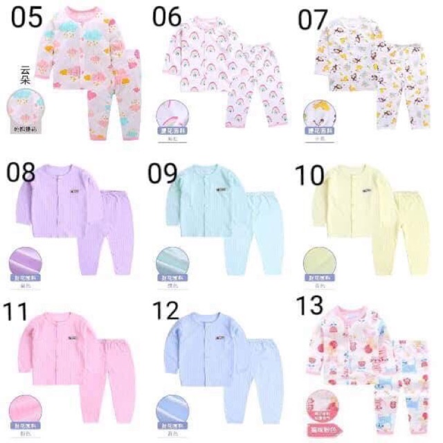 Combo 3 bộ cotton Xuất Nhật
