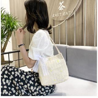 Túi Xách Nữ Đan Rơm Thời Trang Cổ Điển