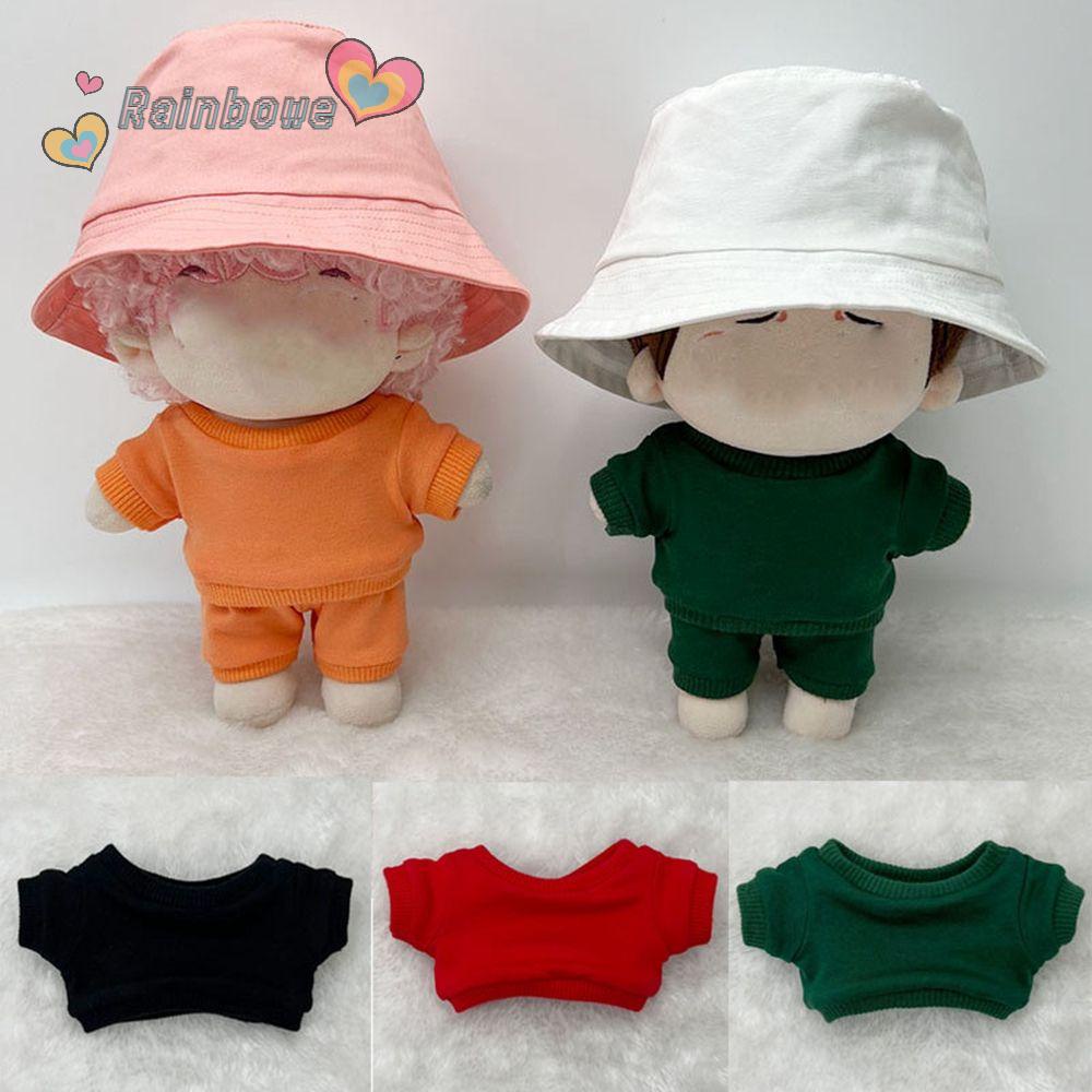 Áo Thun Cotton 5 Kiểu Dáng Cầu Vồng Cho Búp Bê 20cm