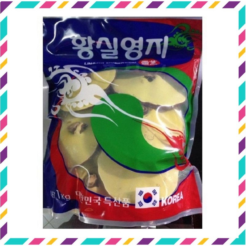 Nấm Linh Chi Vàng Chanh Hàn Quốc, Túi Xanh 1 Kg, Giúp Thanh Nhiệt, Đào Thải Độc Tố, Nâng Cao Sức Khỏe