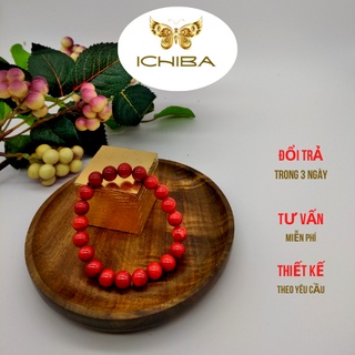 Vòng tay chuỗi hạt màu đỏ rực rỡ 8mm