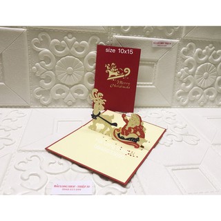 Santa 8 - Noel - Thiệp 3D