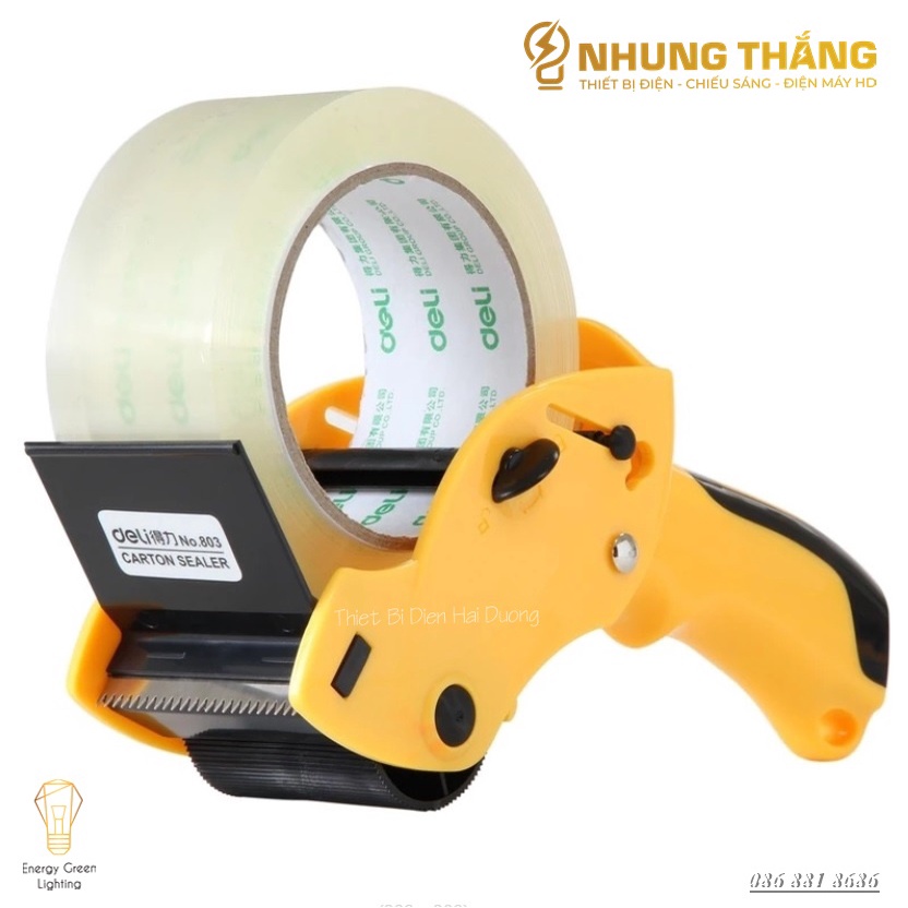 Dụng Cụ Cắt Băng Dính Deli - Có Cán Tay Cầm Cao Cấp Lớn - Nhanh Gọn Và Hiệu Quả - Có Video