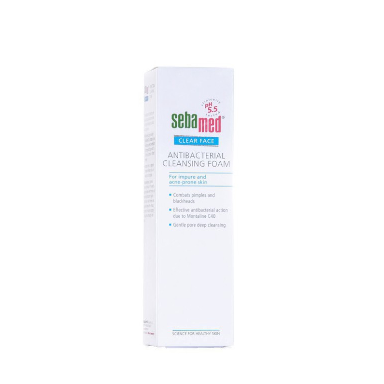 [CHÍNH HÃNG] Sebamed sữa rửa mặt chống khuẩn dành cho da mụn Antibacterial Cleansing Foam pH5.5 (50ml) - SCF01B