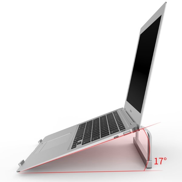 Chân đế laptop góc 30 độ, kệ để MB đứng, giá đỡ máy tính nhôm hàng không tản nhiệt, thiết kế tinh tế