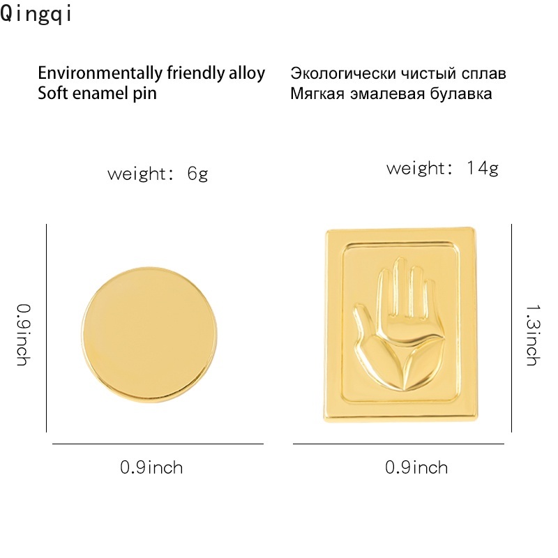 Huy hiệu cài áo Miss Zoe bằng hợp kim hình tròn phong cách hoạt hình Jojos Bizarre Adventure