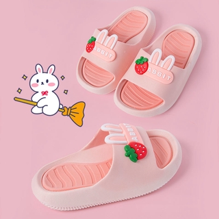 Cartoon Children's Slippers Summer Girls Cute Parent-child Indoor Non-slip Princess Bathroom Small, Medium and Large Children's Sandals dép bánh mì