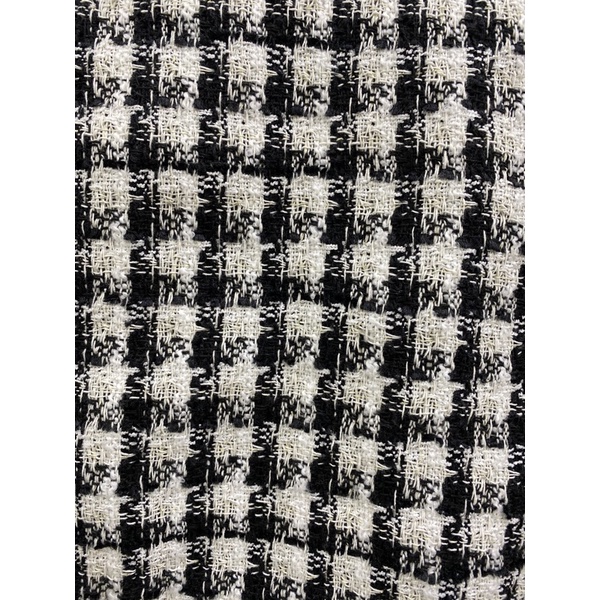 Áo tweed kẻ pha cổ và tay sơmi, hàng thiết kế | BigBuy360 - bigbuy360.vn