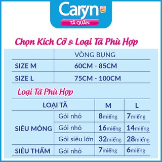 Tã bỉm người lớn quần caryn loại mỏng nhẹ xl6 - ảnh sản phẩm 3