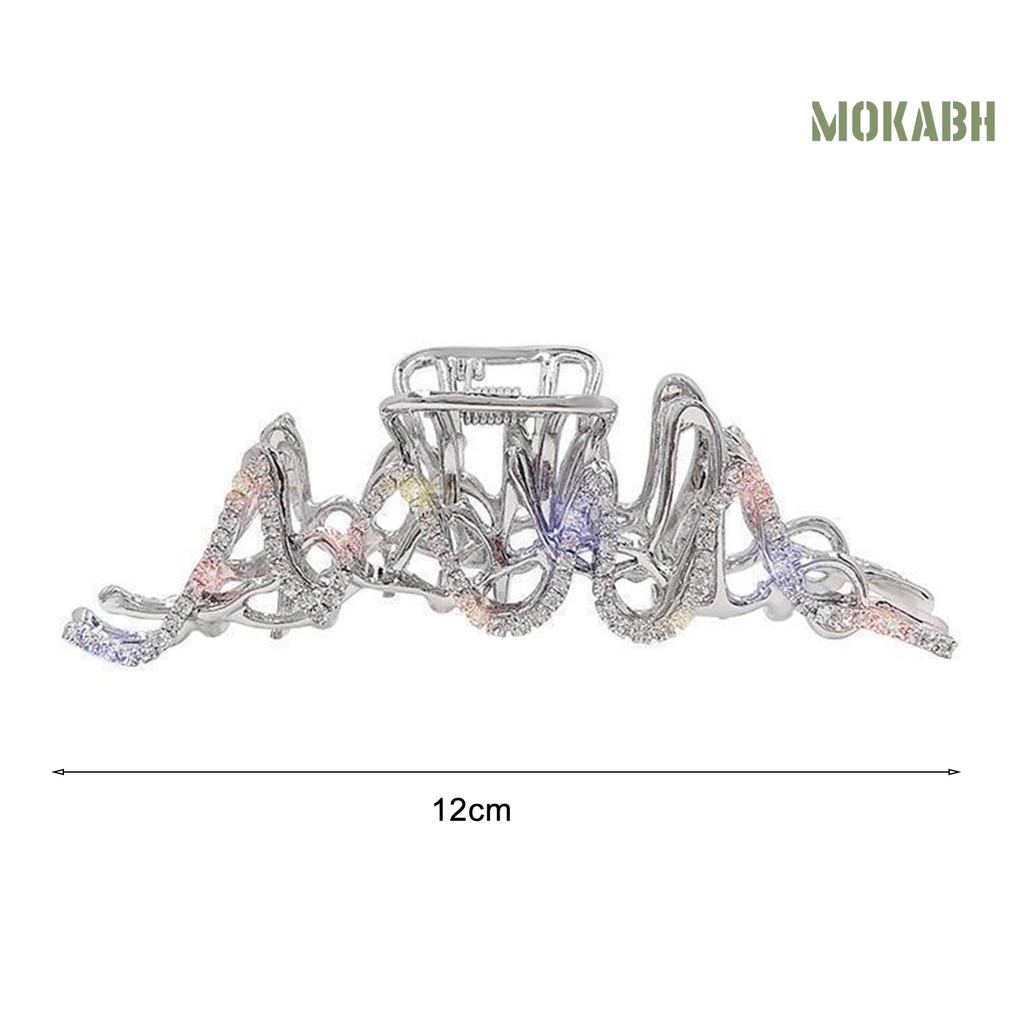 Kẹp Tóc Càng Cua Lớn Đính Đá Màu Sắc Tươi Sáng Thanh Lịch