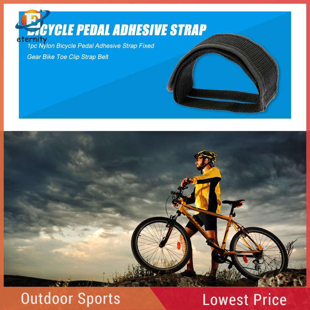 ❤Eternity❤Professional Nylon Bicycle Pedal Adhesive Strap Fixed Gear Bike Toe Clip Strap Belt❤