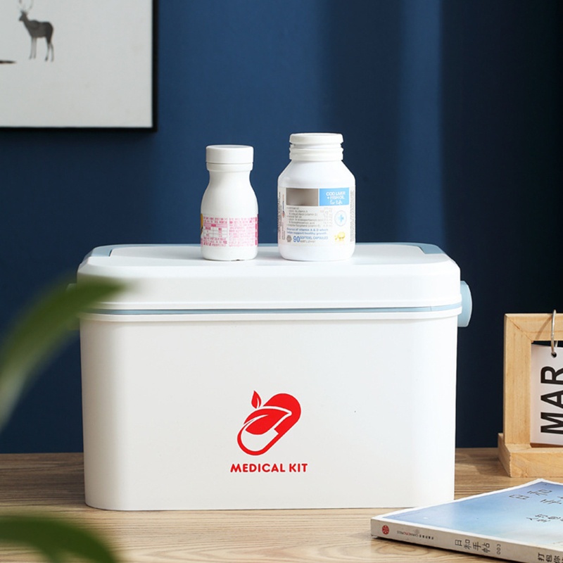 Hộp Đựng Dụng Cụ Sơ Cứu Có Nắp Và Tay Cầm Tiện Lợi