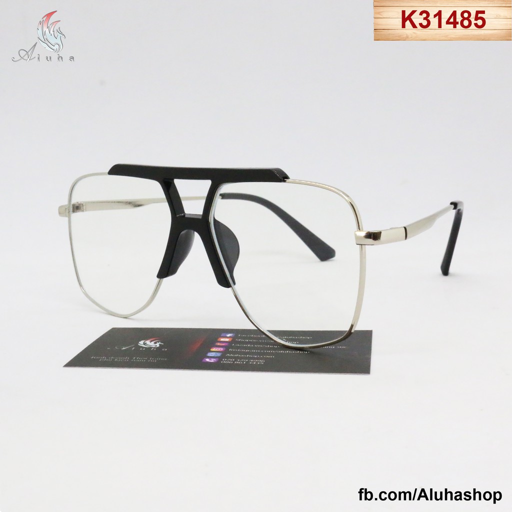 Kính chống ánh sáng xanh cho dân văn phòng, kiểu dáng thời trang hot trend - K31485 - Aluha