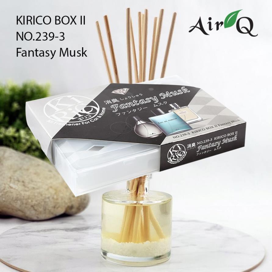 Hộp thơm khử mùi AIR-Q KIRICO BOX II NO.239-3 Fantasy Musk 160g - Nhập Khẩu Chính Hãng
