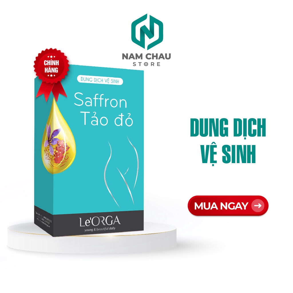 Namchaustore - Dung Dịch Vệ Sinh Le'Orga - Saffron Gel Làm Sạch Thơm Tho Se Khít Hồng Hào 100ml