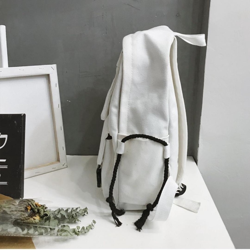 Balo nam nữ Ulzzang nhiều ngăn mang đi học thời trang Hàn Quốc TC19
