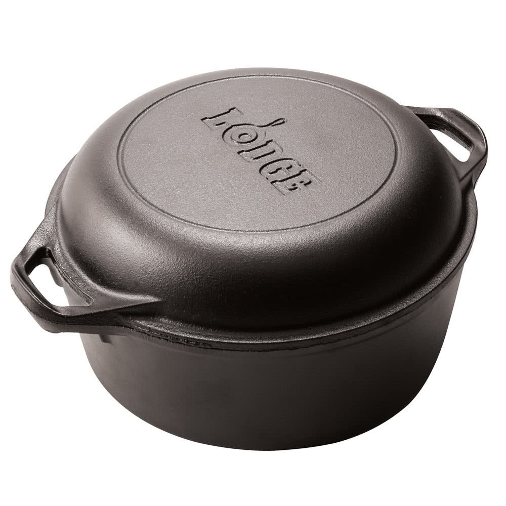 [Mã BMBAU200 giảm 200K đơn 699K] Lodge - Bộ nồi chảo gang tròn - 4.73L