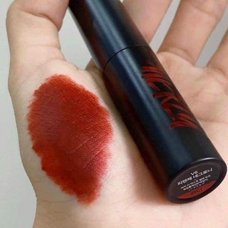 Son Kem Lì Merzy V6 Vỏ Đen Chất Son Lì Và Tint Màu Đỏ Gạch