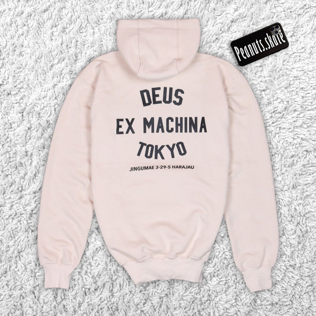 Áo Khoác Hoodie In Chữ Deus Ex Machina Tokyo Cá Tính