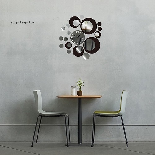 Đồng hồ phối gương dán tường sáng tạo trang trí nội thất bắt mắt