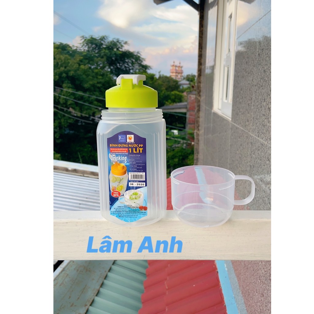 Bình Nước Siêu Sạch Có Sẵn Ca Uống 1L4 và 1 Lít