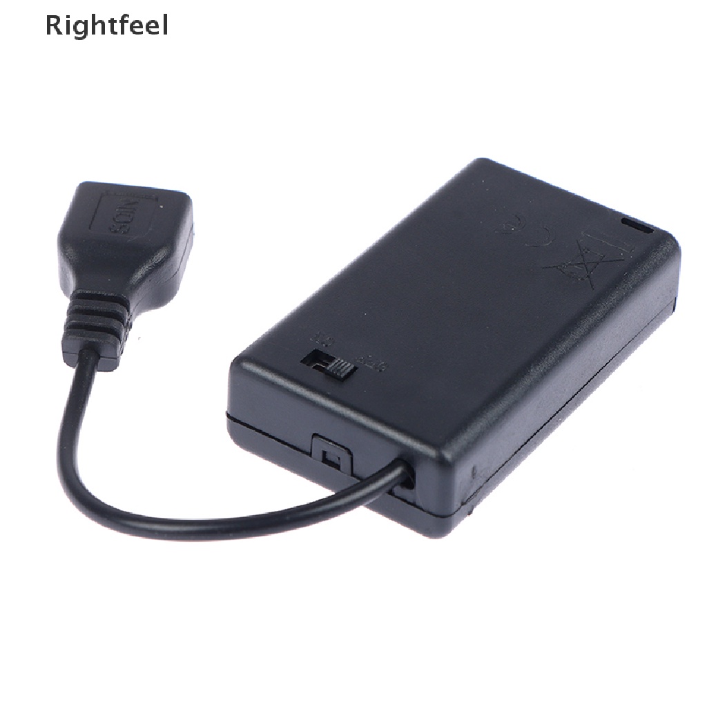 Hộp Pin AAA 3 * AAA Kèm Cổng USB Chuyên Dụng Cho Lắp Ráp Đèn Led