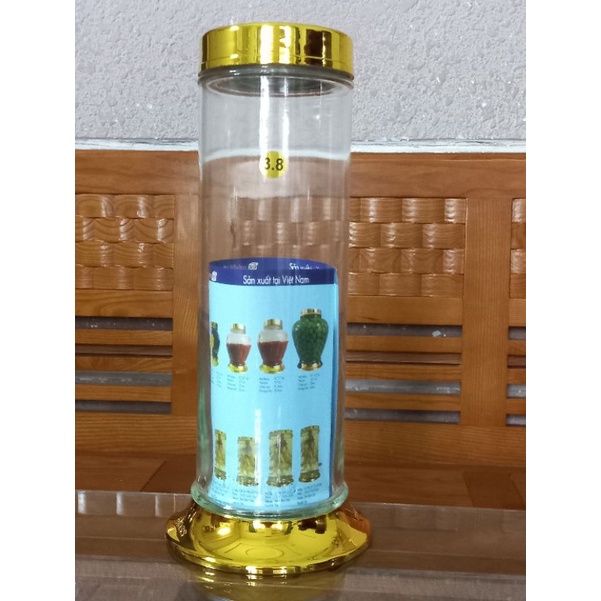 Bình ngâm sâm thủy tinh cao cấp 3,8 lít Phú hòa