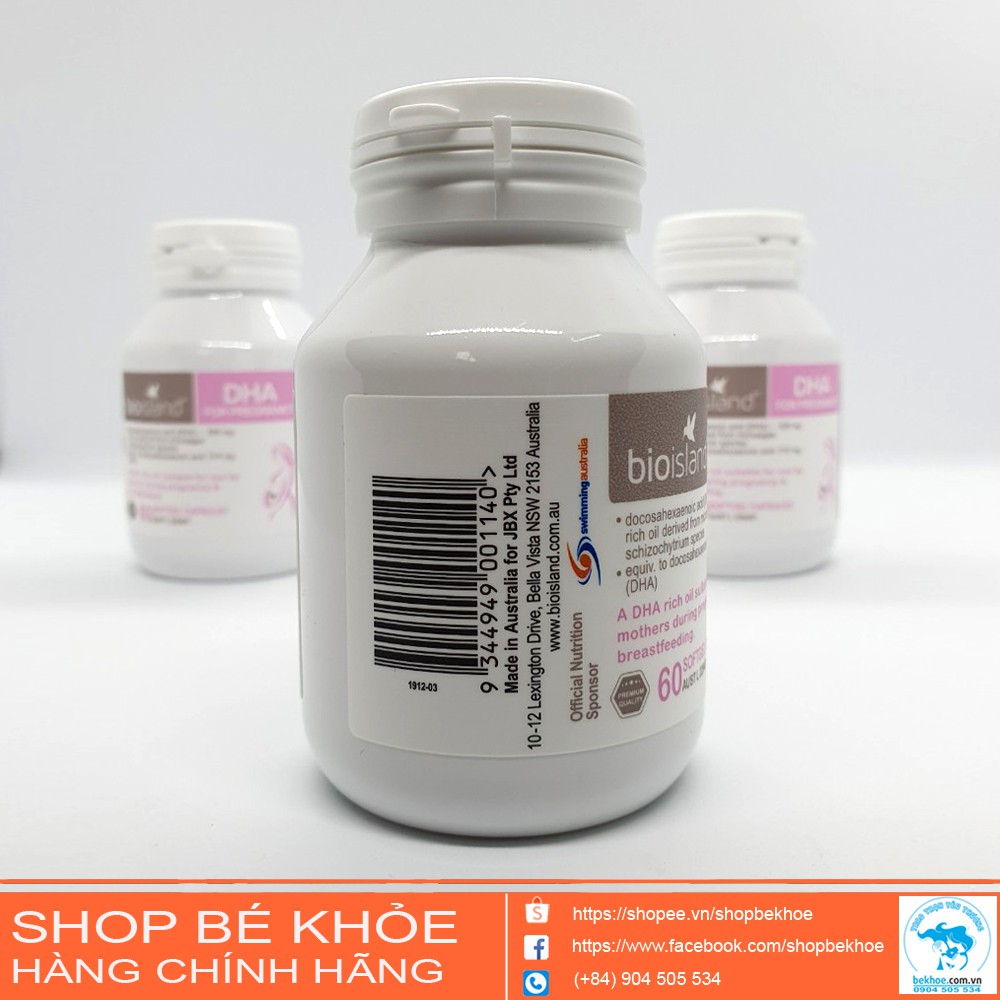 DHA Bầu Biosland - DHA For Pregnancy bổ xung bà bầu trong thai kỳ 60v úc