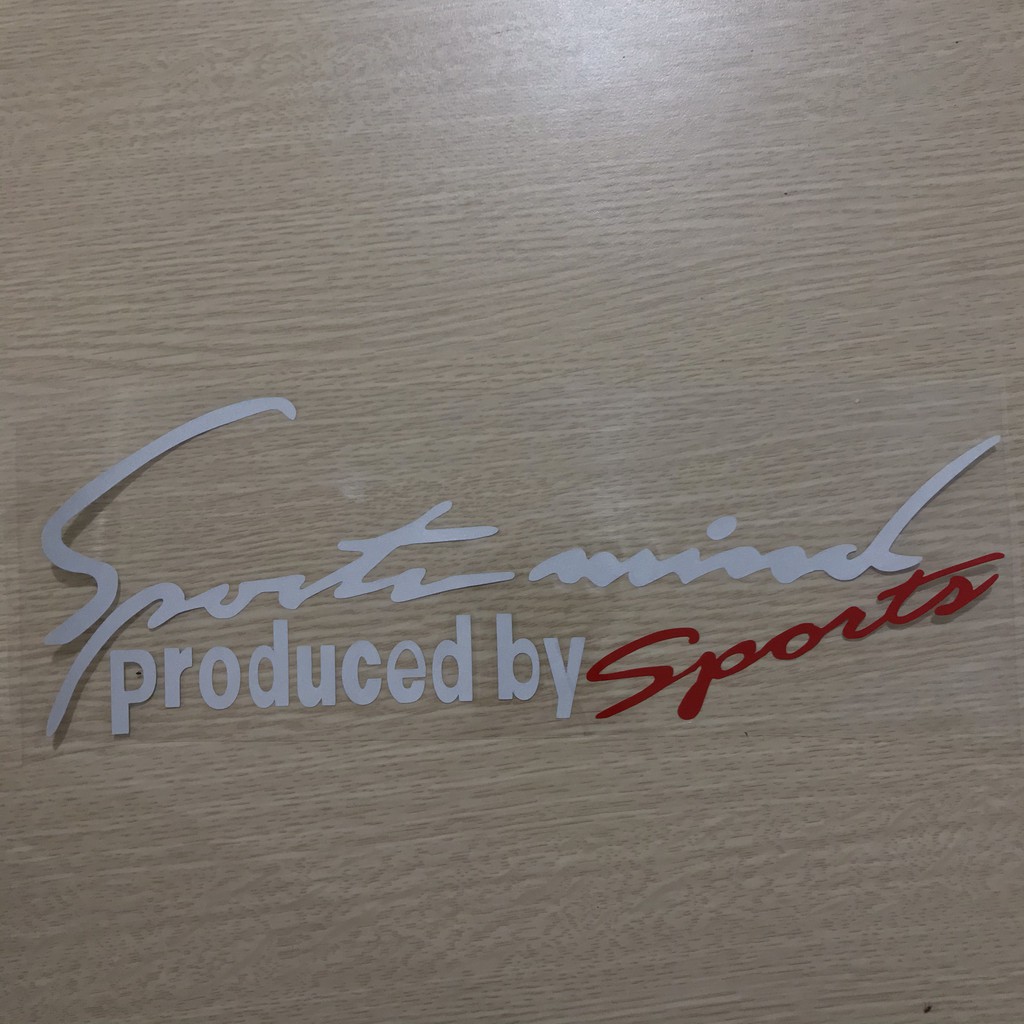 Tem dán Sport mind prodeced by Sports xe hơi ô tô đầy đủ màu sắc S052