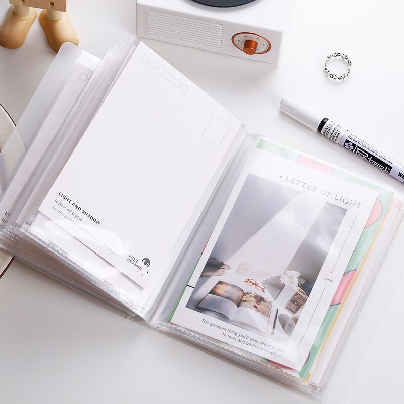 Album lưu trữ ảnh khổ A6 40 bìa trong suốt tiện dụng