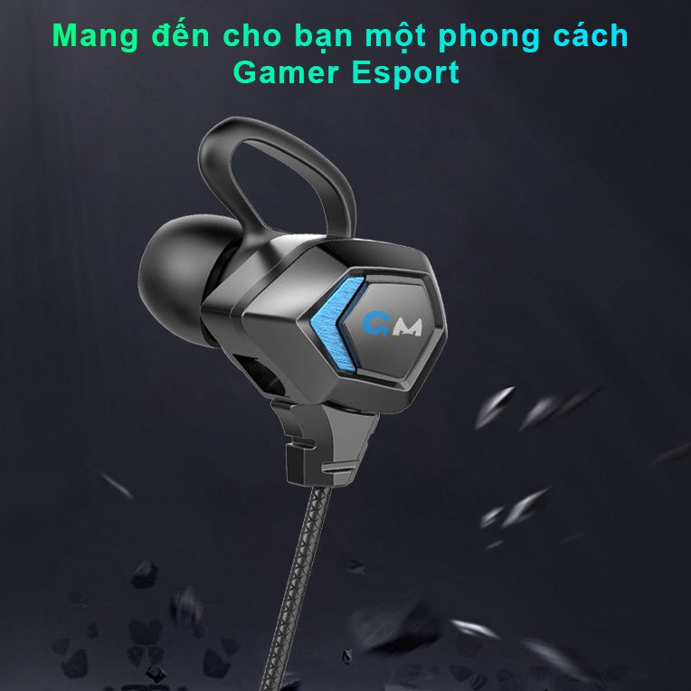 Tai nghe chơi game điện thoại SIDOTECH G28 cho game thủ Esport Pubg / FF / Liên Quân có mic 360 độ chống ồn - Chính Hãng