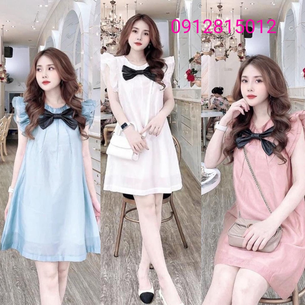 Đầm bầu thời trang thiết kế công sở dáng dài phong cách Hàn Quốc rẻ đẹp - Váy bầu đẹp giá rẻ