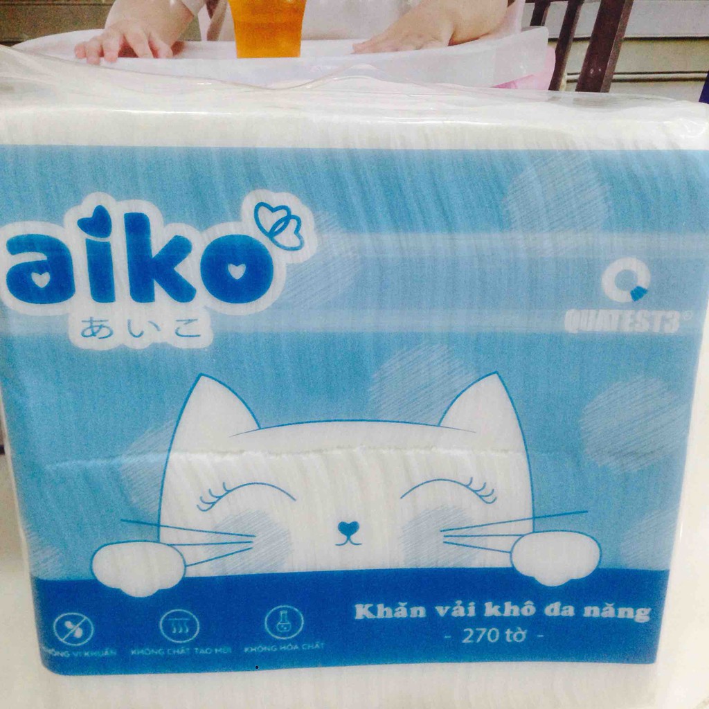 Khăn Vải Đa Năng Aiko 270 Tờ