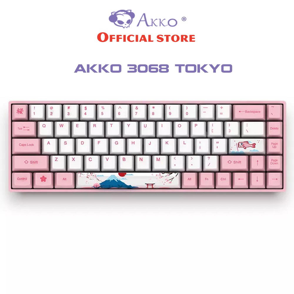 [Mã ELTECHZONE giảm 5% đơn 500K] Bàn phím cơ AKKO 3068 World Tour Tokyo (Akko switch) - Cổng USB