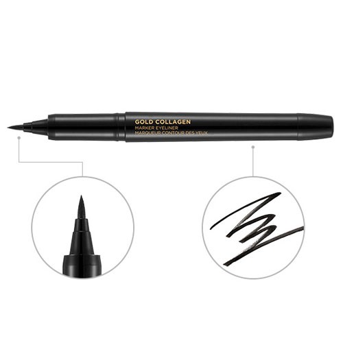 (HSD-01/03/23) Viền Mắt TheFaceShop Gold Collagen Marker Eyeliner.01 1g