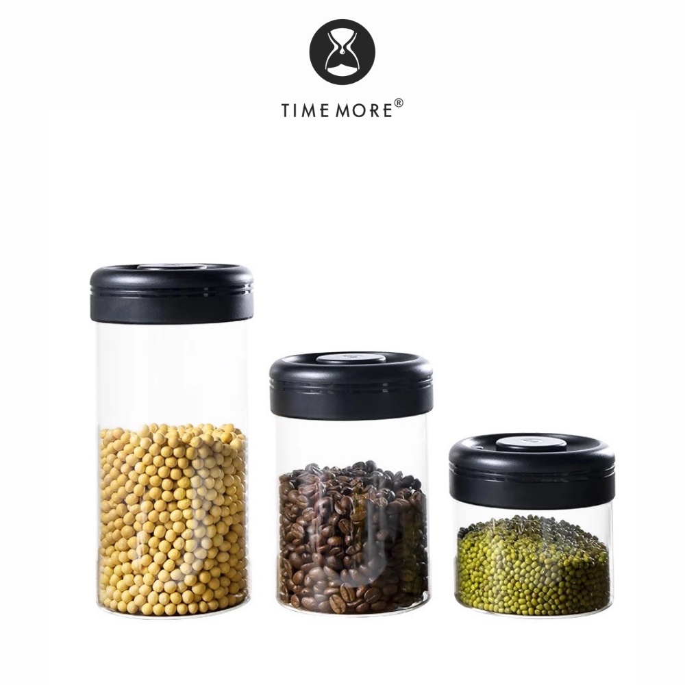Lọ thuỷ tinh hút chân không bảo quản cà phê Timemore