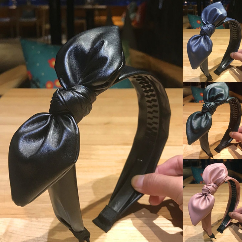 Băng Đô Tai Thỏ Bằng Da PU Hóa Trang Hàng Ngày Cho Bạn Gái