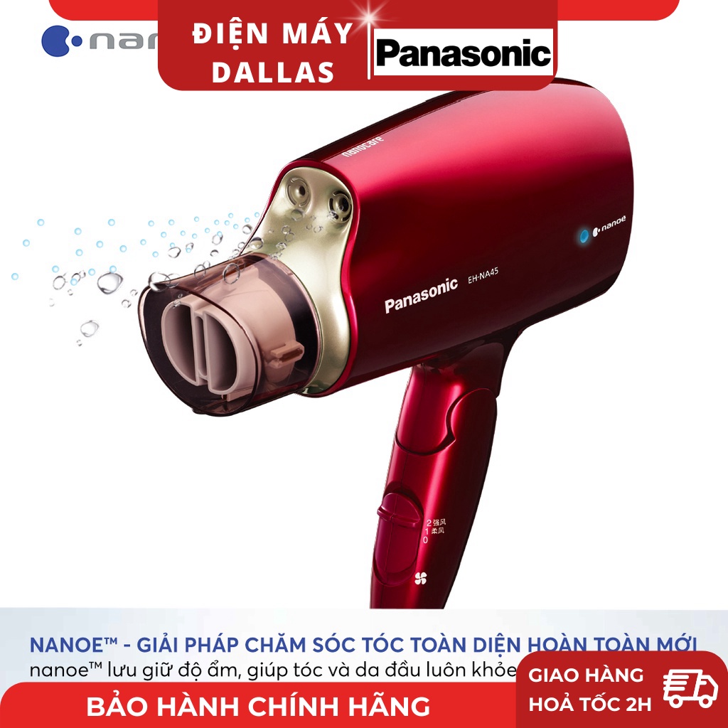 Máy Sấy Chăm Sóc Tóc Panasonic EH-NA45RP645 - Bảo Hành 12 Tháng - Hàng Chính Hãng
