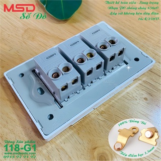 CÔNG TẮC 3 NÚT NHẤN 1 CHIỀU - 118G1-MSD-B4