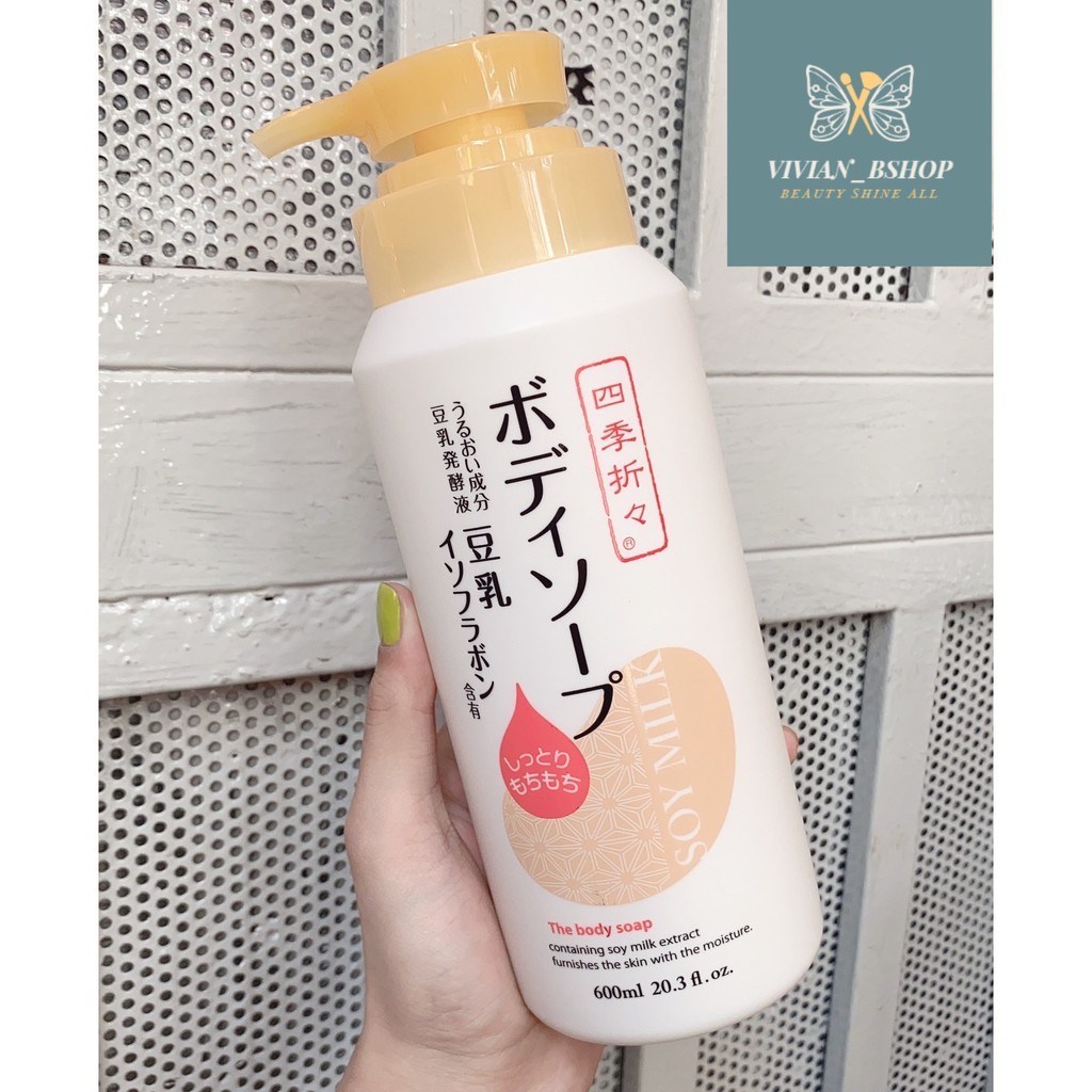 Sữa Tắm Kumano Soy Milk The Body Soap 600ml