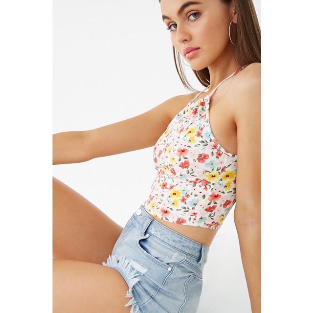 Áo yếm hoa cột dây F21