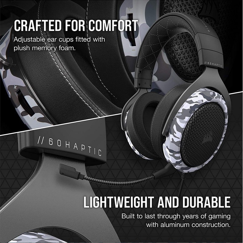 Tai nghe Corsair HS60 HAPTIC Surround 7.1 | BigBuy360 - bigbuy360.vn