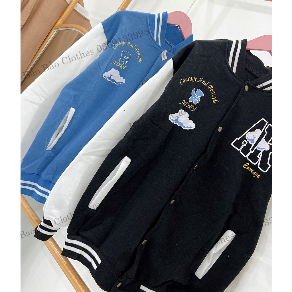 Áo Khoác Nỉ Nam Nữ  Form Rộng Chữ AR Con Gấu Vải Dày Mịn Thoáng Mát Thiết Kế Thời Trang Kiểu Dáng Năng Động