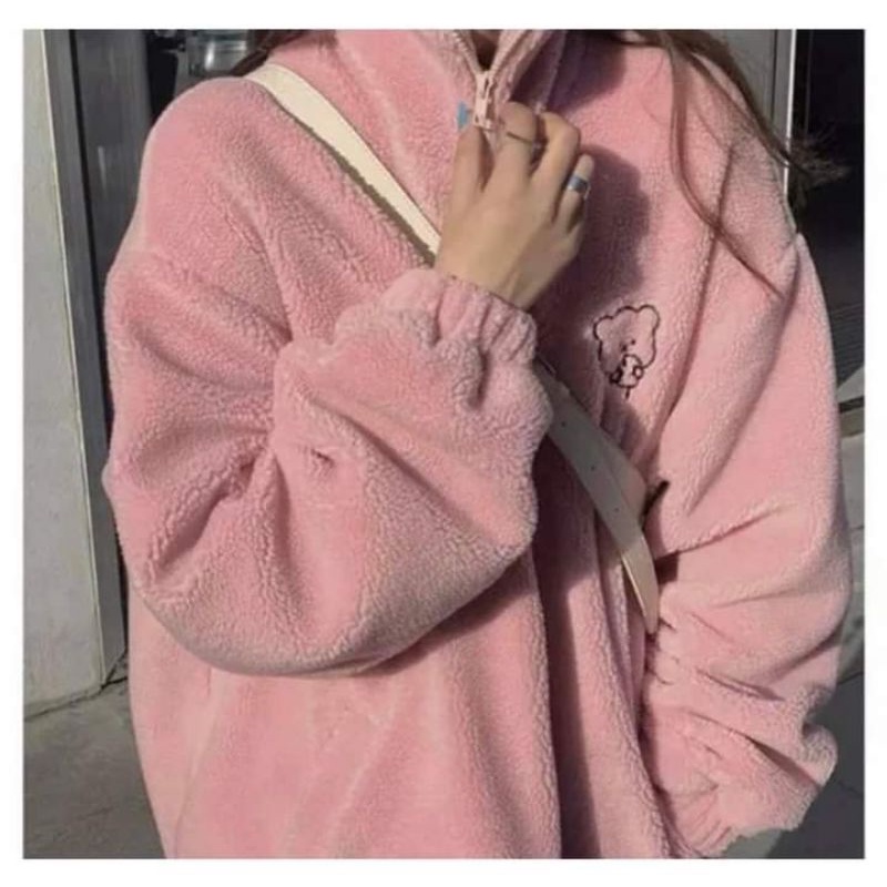 [NEW] Áo khoác sweater lông cừu form 40_65kg trùm mông [ Ảnh Thật]