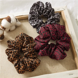 🐯Chun cột tóc scrunchie da báo,scrunchies đốm
