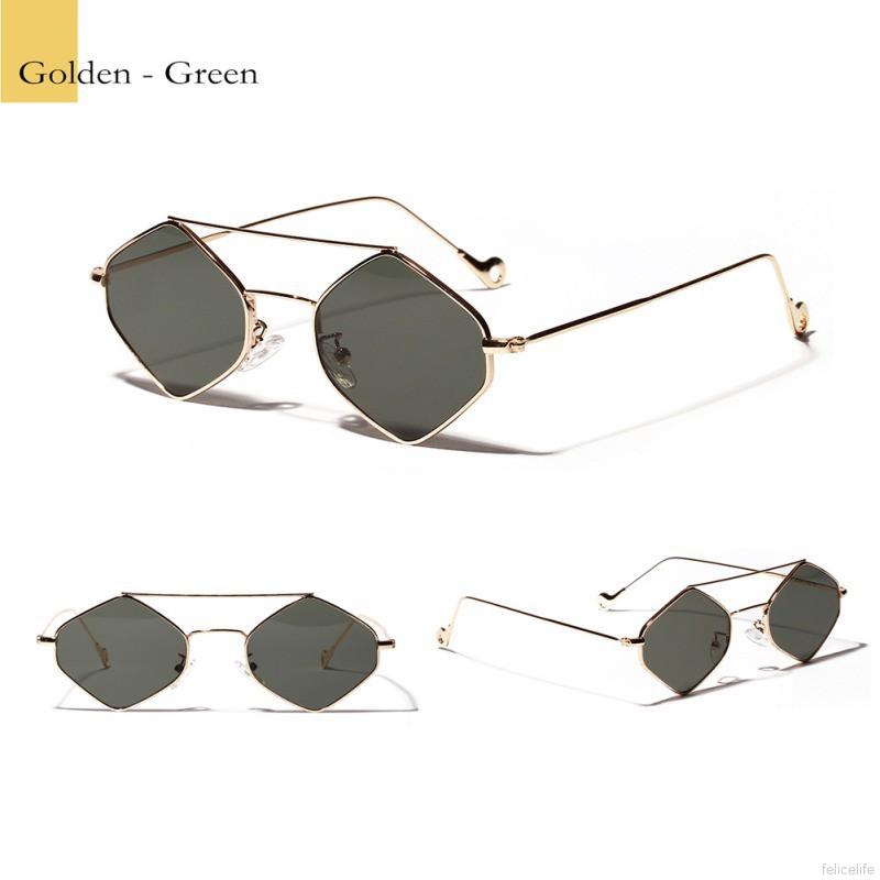 Kính râm nữ gọng kim loại đính đá nhiều màu phong cách retro | BigBuy360 - bigbuy360.vn