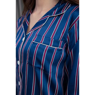 Pyjamas lụa dài mặc nhà DB-0021