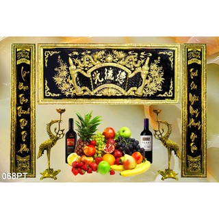 TRANH DÁN TƯỜNG PHÒNG THỜ 3D