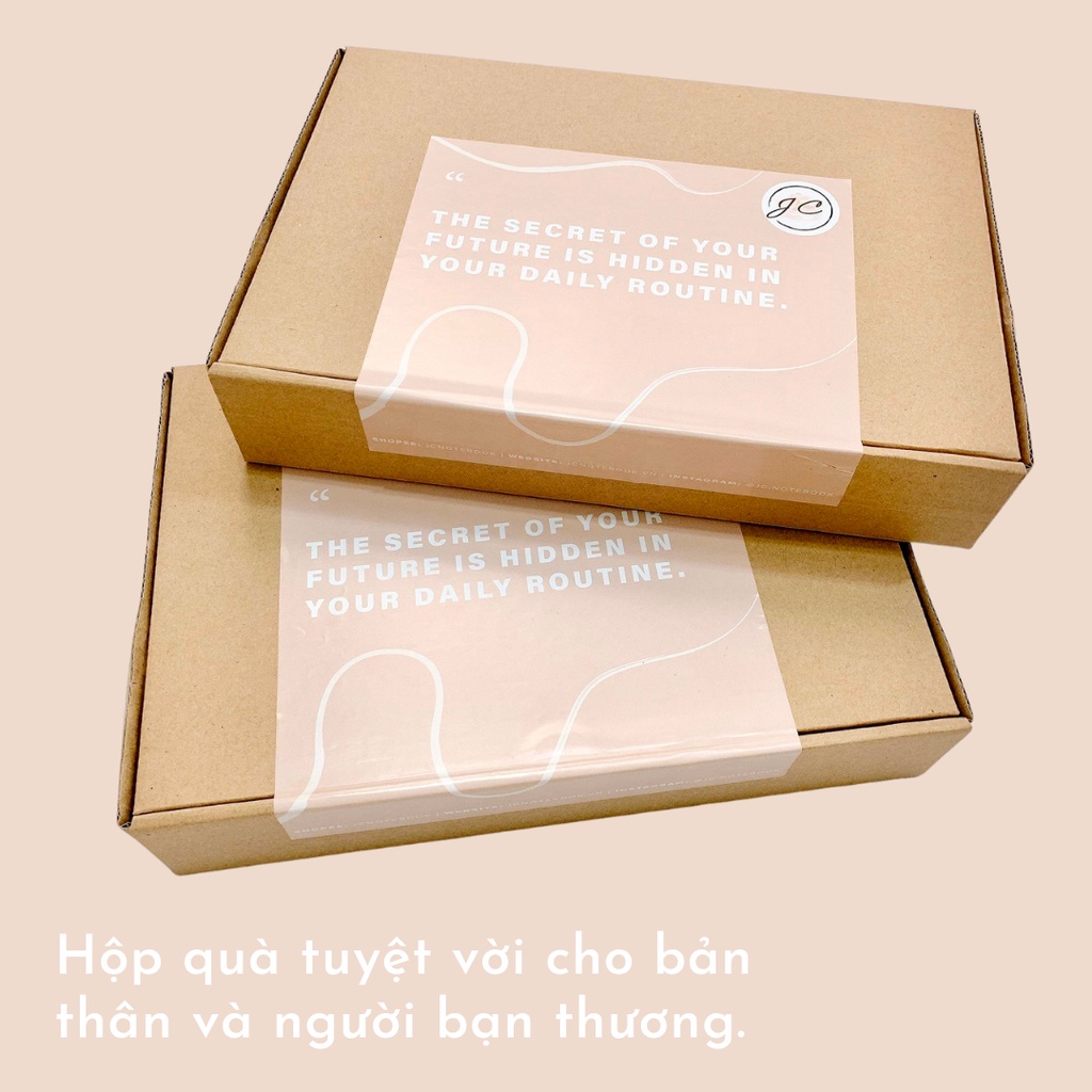 Note Taking Gift Box Ver. 1 - Hộp Quà Stationery Take Note 2022 - Sổ Còng Tab Phân Trang Giấy Note Pastel Bút Gel Đen